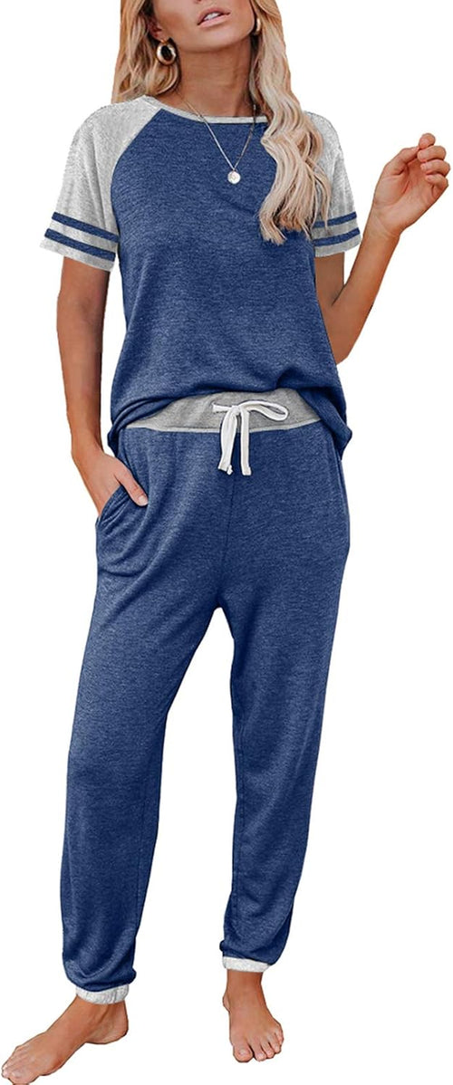 2 Piece Lounge Sets for Women Summer Pajamas Two Piece Set Travel Outfits Lingerie Sleep Loungewear Matching Clothing