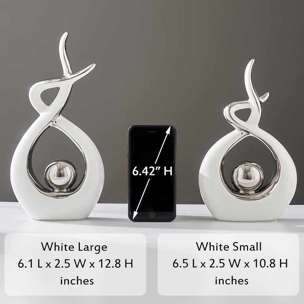 Home Decor Modern Art Ceramic Statue Table House Decorations for Dining Room Living Room Office Centerpiece