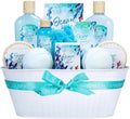 Bath Gift Baskets for Women - 12 Pcs Ocean Spa Gift Sets, Luxury Valentines Day Gifts for Her